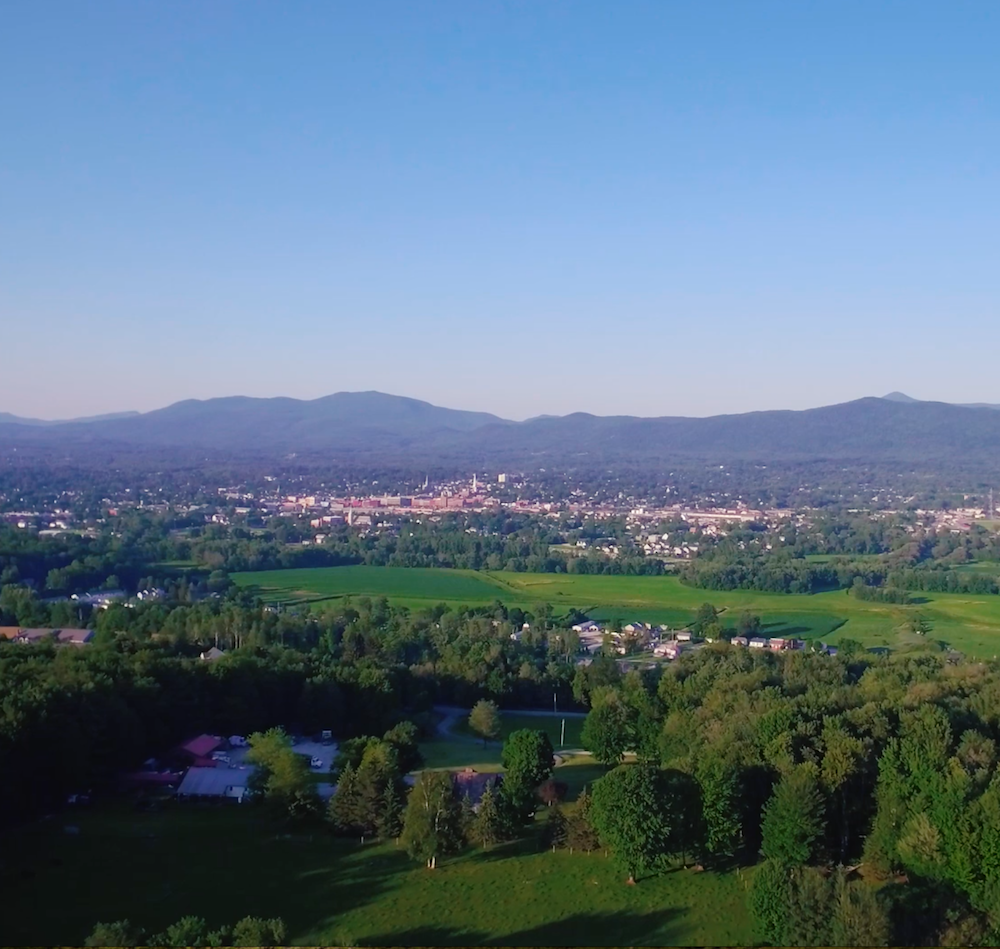Aerial of Rutland County Vermont - Moving to Rutland County