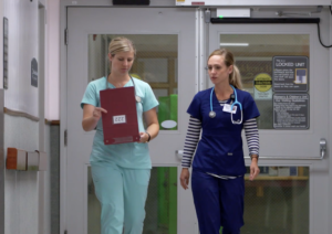 Two Nurses in Scrubs - Rutland Regional Medical Center